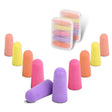 Soft PU Foam Earplugs for Noise Reduction, 10-Pairs, with Individual Storage Cases for Hygiene and Portability