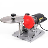 Electric 110W 5300RPM Blade Sharpener for Circular Saws, Precision Sharpening with Adjustable Angle