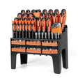 Extensive 122-Piece Magnetic Screwdriver Kit with Ratchet Handle, Nut Drivers, Hex Key Sets, and Socket Bits