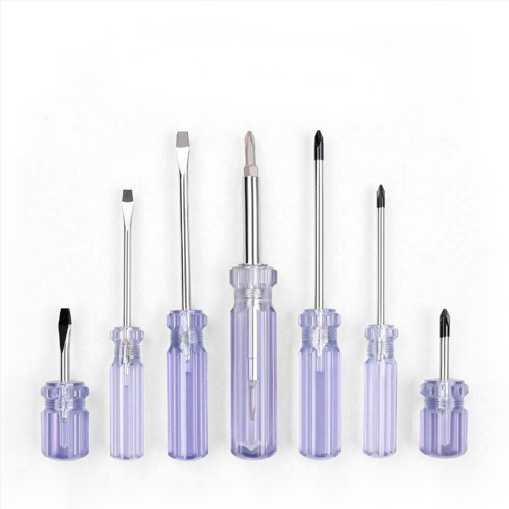 Durable 12-Piece Screwdriver Set with Double-Sided Bits Made from Chrome Vanadium Molybdenum Steel