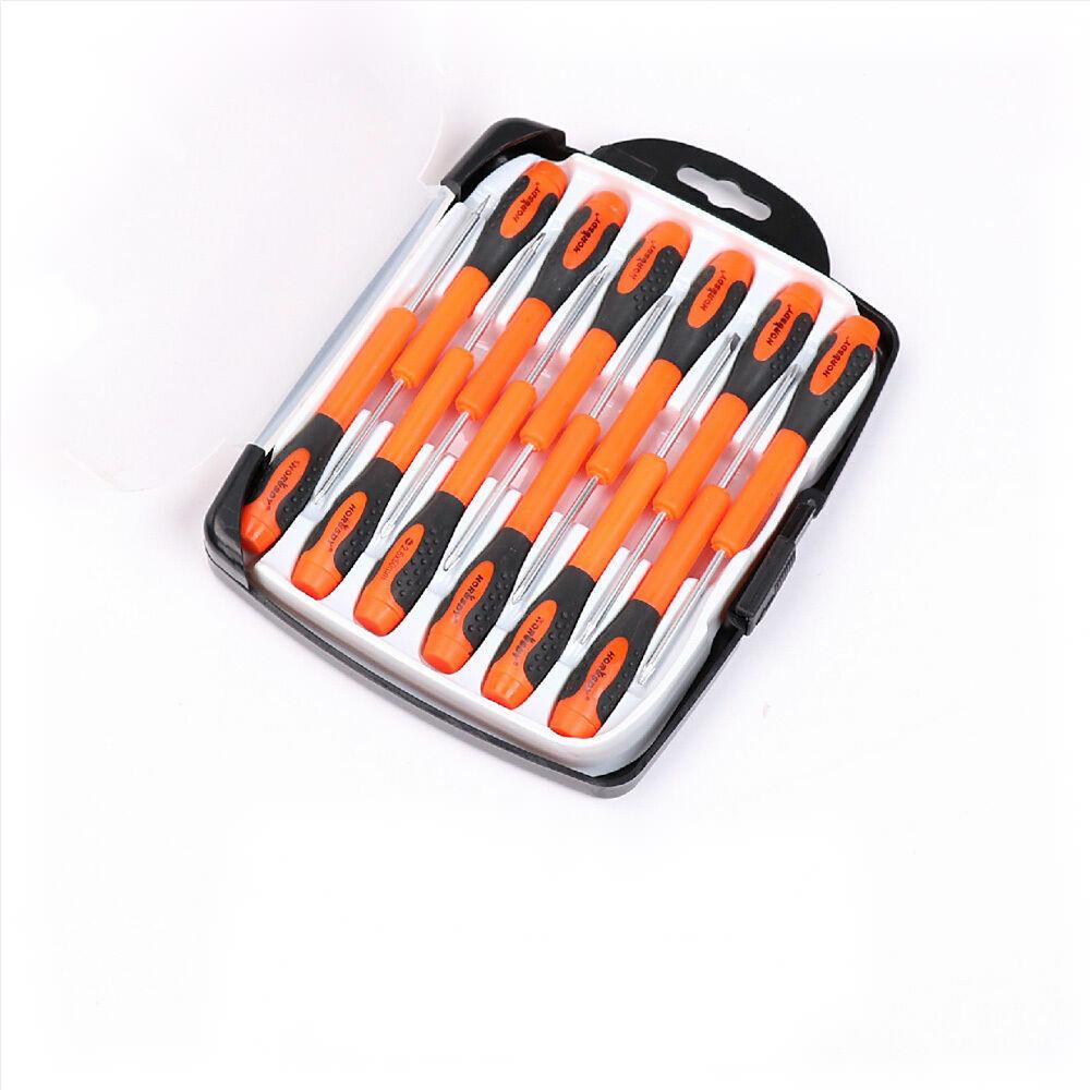Complete 12-Piece Precision Screwdriver Kit with Chrome Vanadium Steel for Electronics and Computer Repair