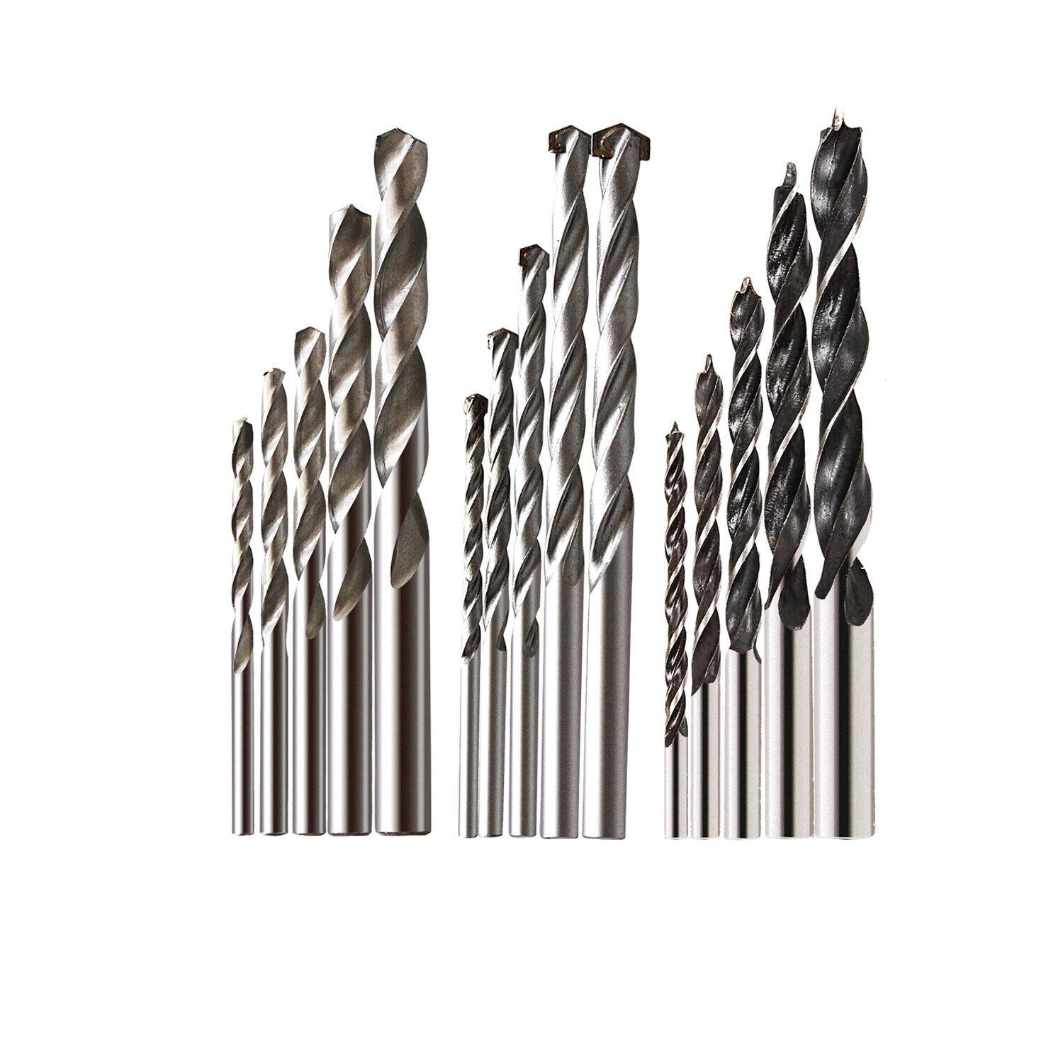 Set of HSS Drill Bits with Titanium Coating