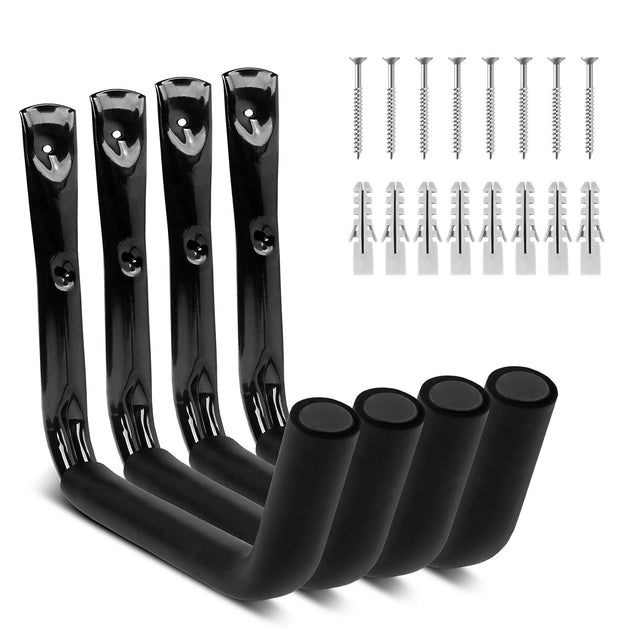 Heavy-duty wall mount hooks for garage organization