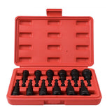 Complete 12-Piece Metric and Imperial Magnetic Nut Driver Set for Quick and Secure Fastening