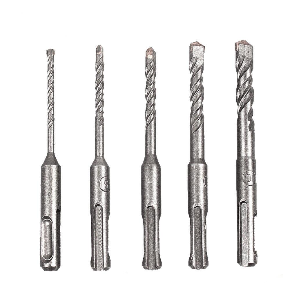 HSS Masonry Drill Bits Hammer Drilling Concrete Head Twist SDS Plus Shank 5-10mm