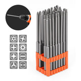 Comprehensive 32-Piece Screwdriver Bit Set with Extended Reach for Power Tools