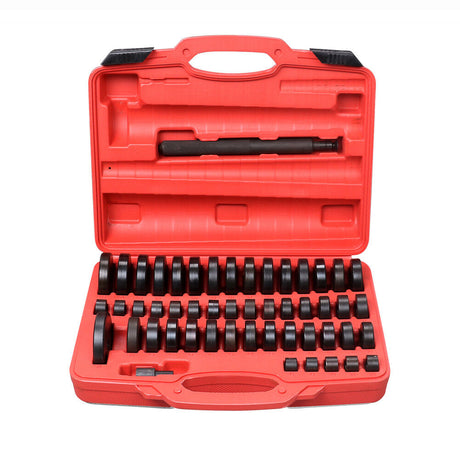 Comprehensive 52-Piece Bearing, Bushing, and Seal Driver Set - Ranging from 18mm to 75mm for Versatile Mechanical Use