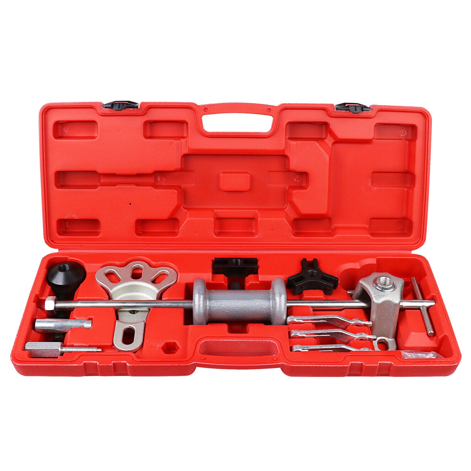 Slide Hammer Tool Kit with Various Attachments in Hard Plastic Case