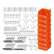 Extensive 150-Piece Pegboard Hook Set with Assorted Organizers and Bins for Tool Storage