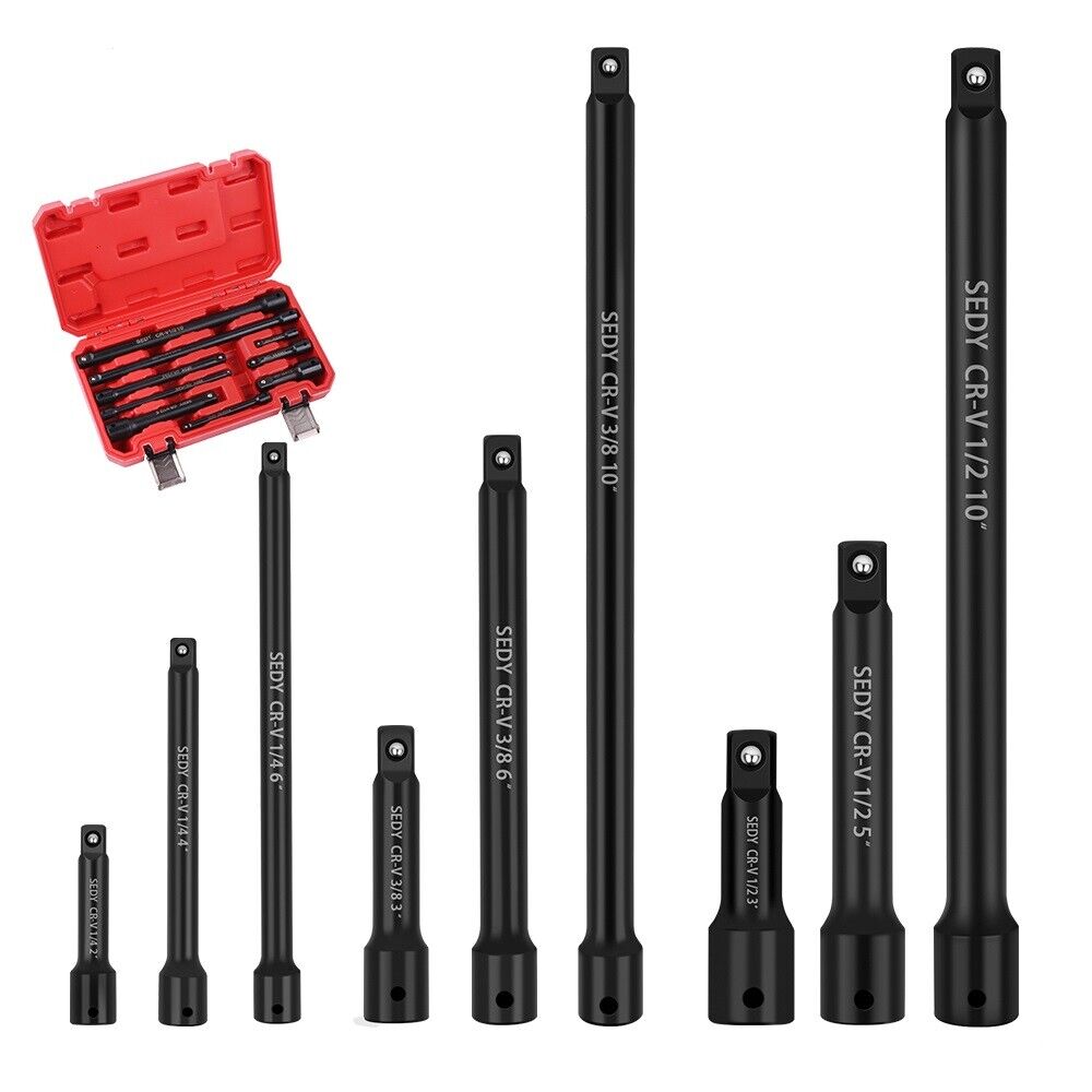 Strom Bit Set 9-teilig – 150 Mm Lange Bits Aus Chrom-Vanadium, Inkl. Schlitz, Kreuz Und PZ