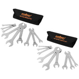 Super Thin 18-Piece Wrench Set with Pouch