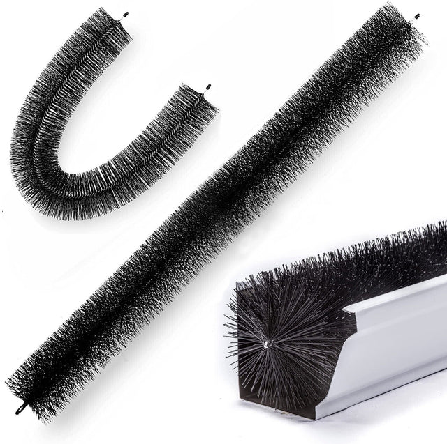 Set of 12/24 Heavy Duty 98x10cm Gutter Brushes for Effective Leaf and Debris Guarding in Roof Gutters