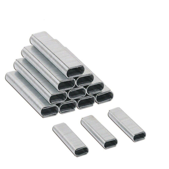 Box of 3000 Silver U-Type Staples, 12mm Depth for Stapler Gun, Woodworking Essentials