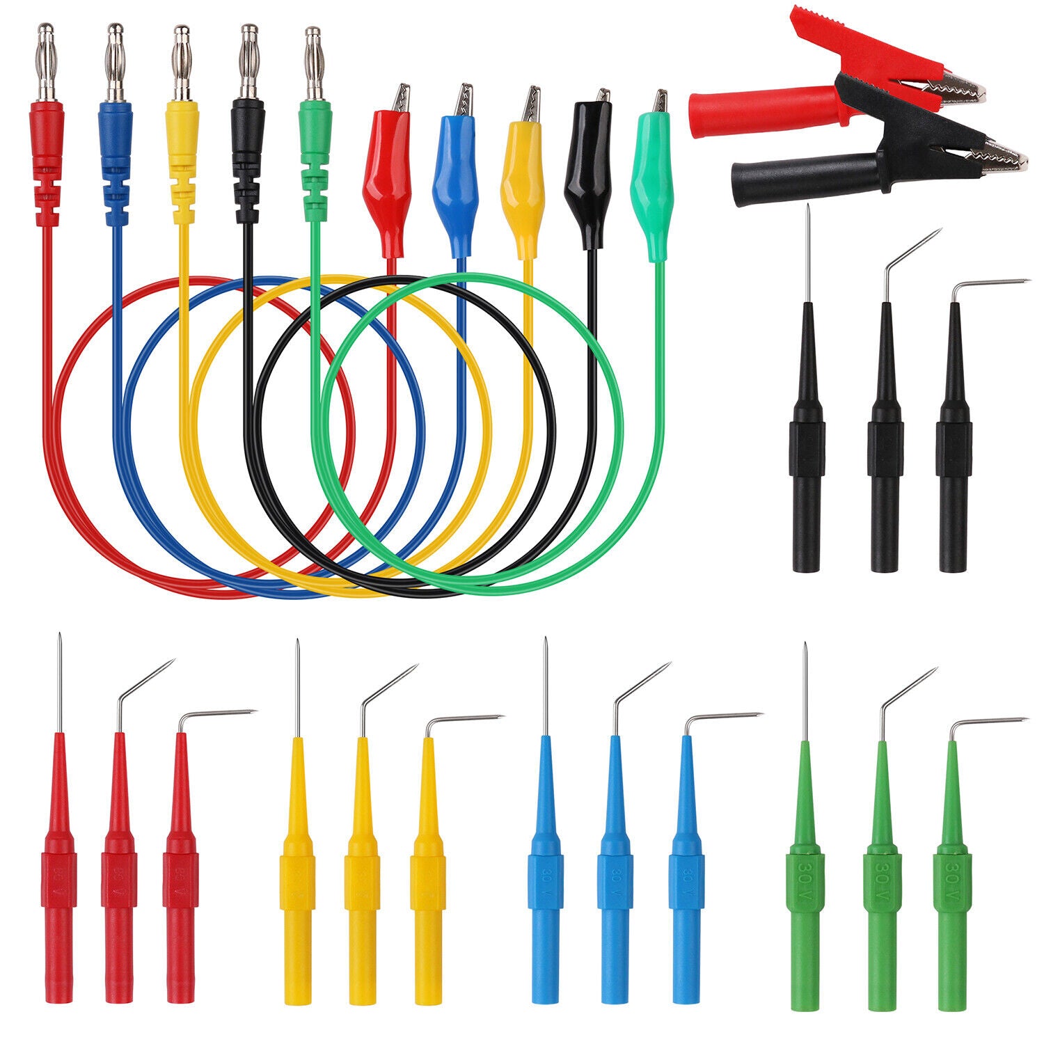 Comprehensive 22-Piece Electrical Test Tool Back Probe Kit for Automotive Diagnostics