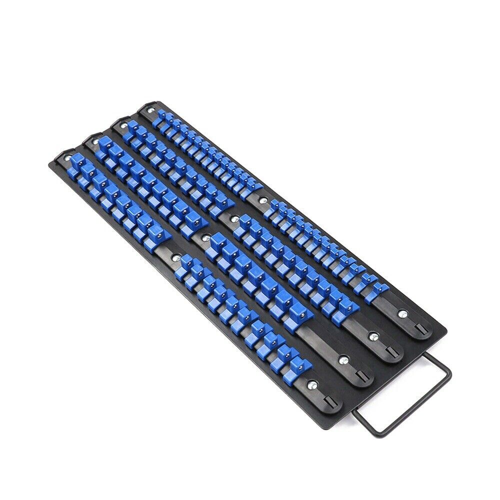 80-Piece Socket Storage Organizer Set - Mixed Rail Rack with Ball Lock ...