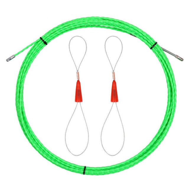 40FT Long Fish Tape Wire Puller for Electrical Cable Pulling, with Plastic Coated Steel Belt