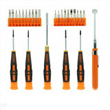 Versatile 26-Piece Precision Screwdriver Set with Magnetic Pickup Tool and Multiple Bit Types