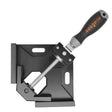 Durable aluminum alloy 90-degree corner clamps with quick-release adjustable jaws.