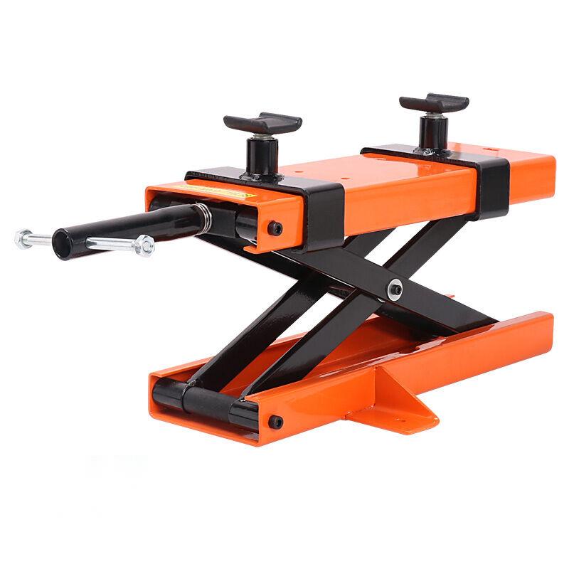 Horusdy Motorcycle Scissor Lift Jack, featuring a 500kg/1100lb capacity