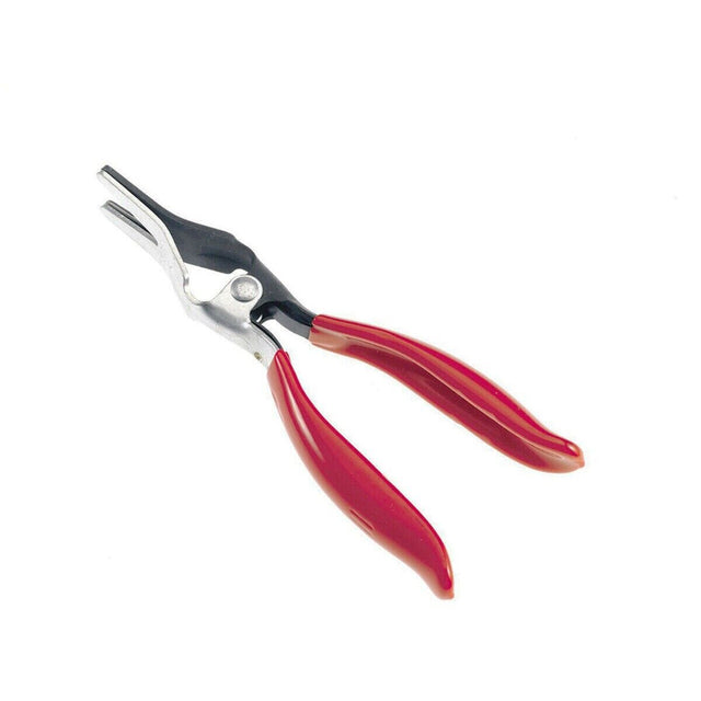 Durable Fuel Vacuum Line Pliers - Designed for Removing Stubborn Fuel and Vacuum Hoses, 195mm Length, PVC-Dipped Handle